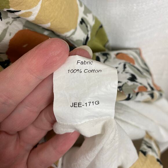 Jessakae Tan&Cream Fall Floral Smocked Bodice Long Sleeve Dress Sz.12-14Y - Picture 10 of 10